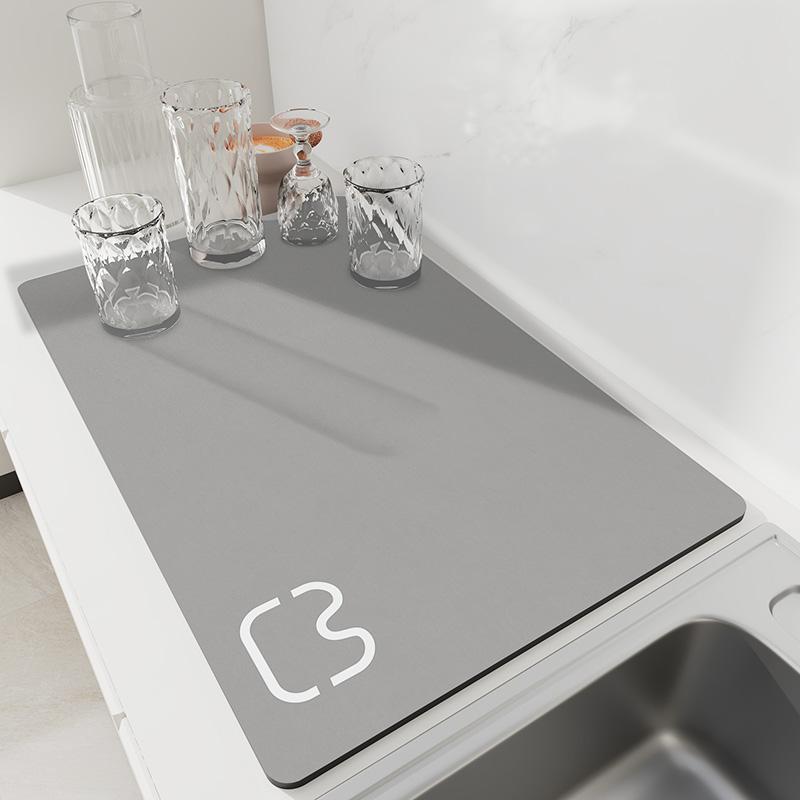 Суперабсорбирующие коврики для сушки кухонной посуды, быстросохнущие коврики для сушки кофе, нескользящие подставки для посуды, коврики для кухонного крана