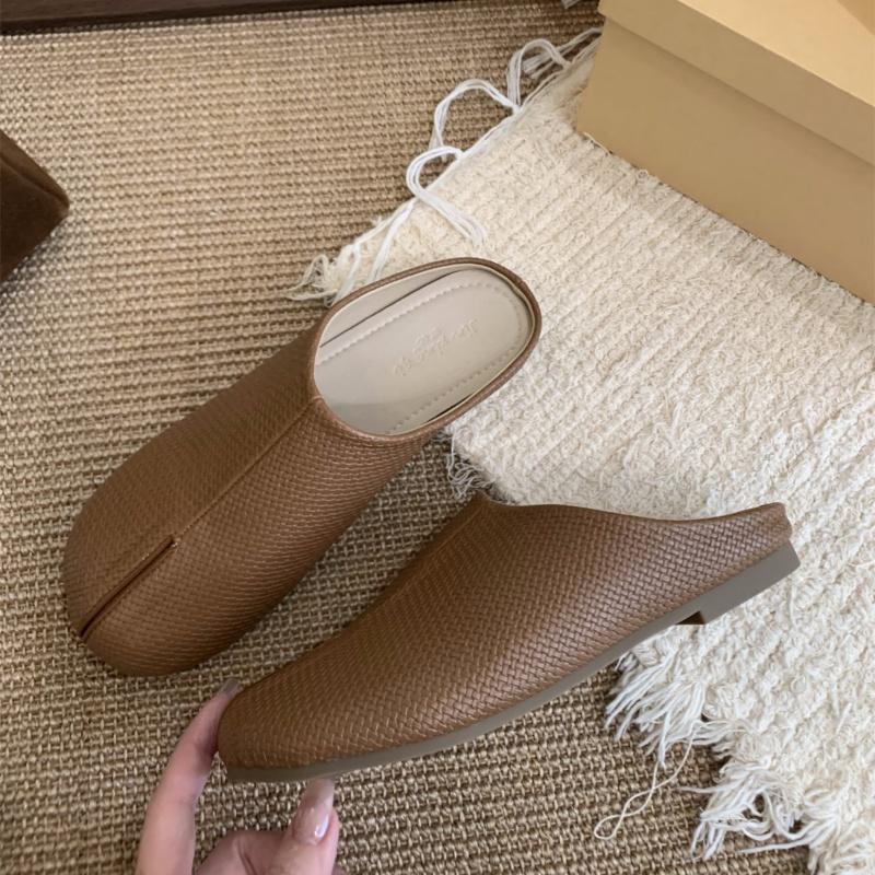 Bailamos Женские тапочки с раздельным носком Таби Ниндзя Мягкие лоферы Слипоны Балетки с круглым носком Неглубокие Ленивые Слипоны Лодочки Слингбэки Мюли Обувь