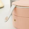 Leather Jewelry Packing Bag Mirror Mini Jewelry Display Box Simple Jewelry Holder Handbag  Travel