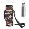 Бутылка для воды для занятий спортом на открытом воздухе, 1 л, термосумка-держатель, защищенный от ожогов чехол, чехол с ремешком