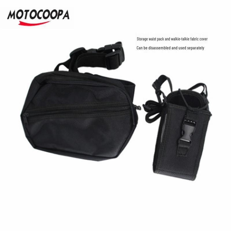 Detachable Walkie-Talkie Waist Pack Multifunctional Storage Bag with GP328 Handheld Transceiver Cover