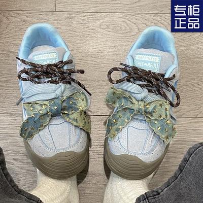 Осенние новые дышащие легкие немецкие кроссовки 2024 года, нишевая обувь с толстой подошвой, универсальные женские повседневные кроссовки для сноуборда