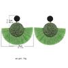 Circular Tassel Earrings Charm Geometric Fringe Earrings Fashion Big Earrings  Valentine's Day