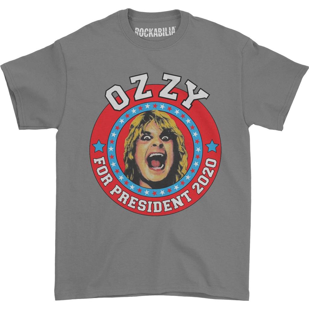 Men's Ozzy Osbourne Ozzy For President 2020 Grey Tee (Rockabilia Exclusive)