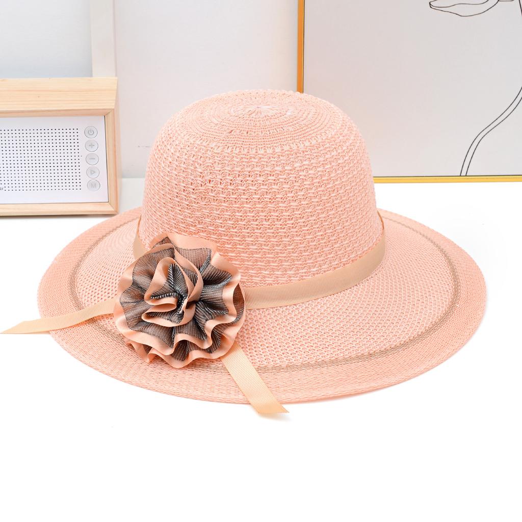 Летняя солнцезащитная шляпа, женская пляжная шляпа с бантом, уличная солнцезащитная шляпа с защитой от ультрафиолета для прогулок