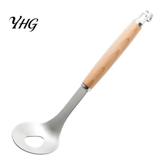 Kitchen Tools for Cooking Meatball Spoon Maker Tool, Stainless Steel Non-stick Scoop, Long Wooden Handle Shaping Gadget Equipment Meatballs