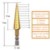 1 шт 3-13 мм титановое покрытие шестигранная ручка ступенчатое сверло многофункциональное сверло пагода нестандартное сверло инструмент для сверления