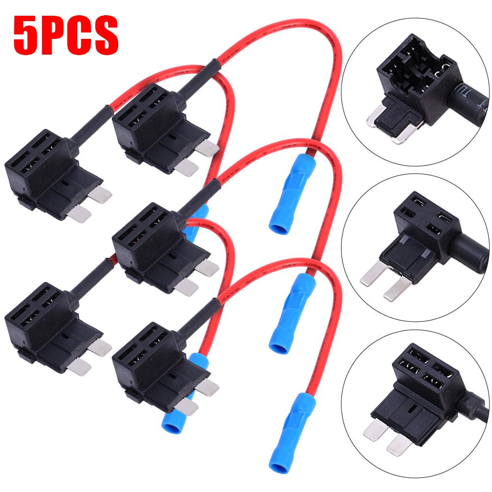 Car Mini Fuse Box Circuit Adapter ATM Blade Fuse for Car Van Motorcycle RV Boat Tractor TAP Adapter Fuse Holders1