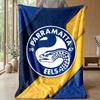 Parramatta Eels Flannel Fleece Blanket Cozy Warm Throw Blanket For Couch Bed Travel All Season Use