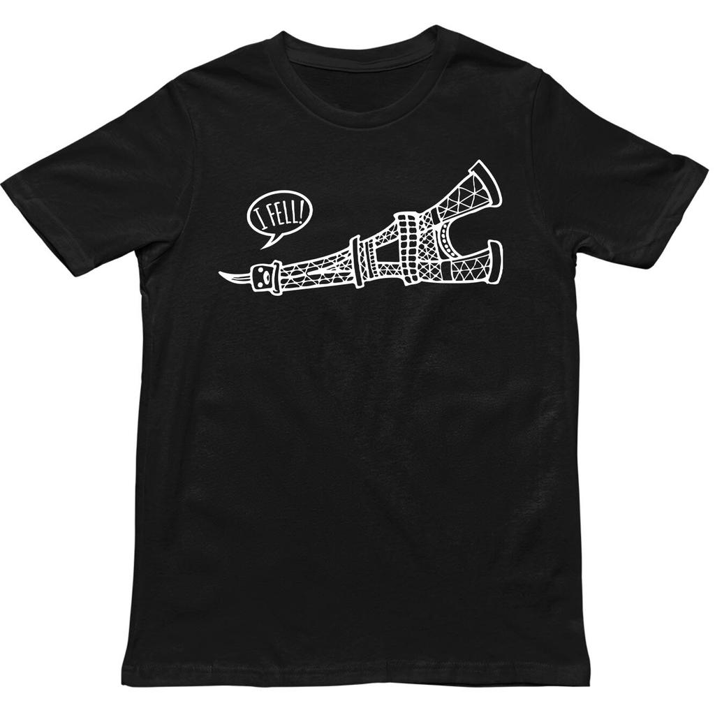 I Fell T Shirt Funny Eiffel Tower Shirt Tourist Meme Apparel Travel Joke Top