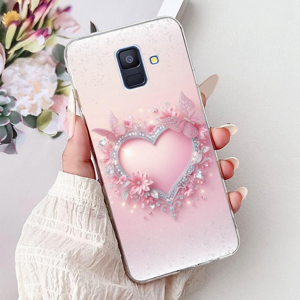 Чехол для Samsung Galaxy A6 2018 Роскошный Расписной Чехол Мягкий Силиконовый Чехол для Телефона Для Samsung A 6 A6 GalaxyA6 2018 Задняя Крышка Coque