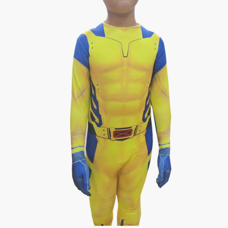 Deadpool & Wolverine 3D Printed Full Stretch Jumpsuit New Halloween Cosplay Costume