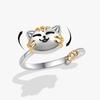 Cute Cartoon Kitty Woman Anxiety Relaxing Ring Rotate Freely Rotating Anxiety Relife Spinning Ring Luxury Designer Jewelry