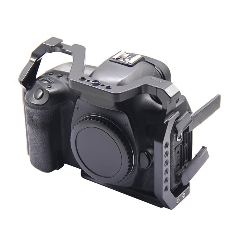 Protective Case Cage for 5D Mark II III Action Camera, Metal Frame Case Cover 1/4 Screw Hole Mount Frame