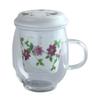 Toyo Ceramics Arita Ware Celand Glass Stylish Mug, Clematis IW-002