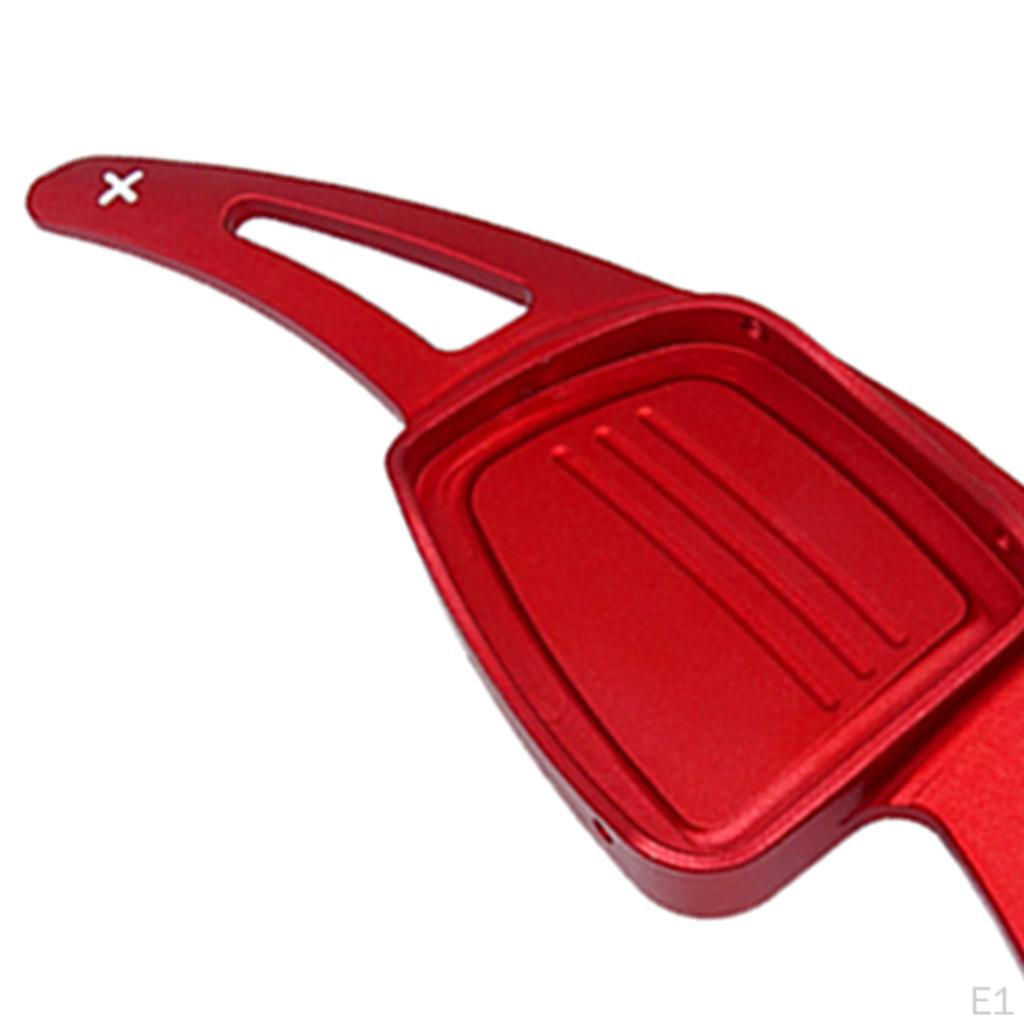 2PCS Steering Wheel Shifter Paddle Extension for S4 TT TTS Red