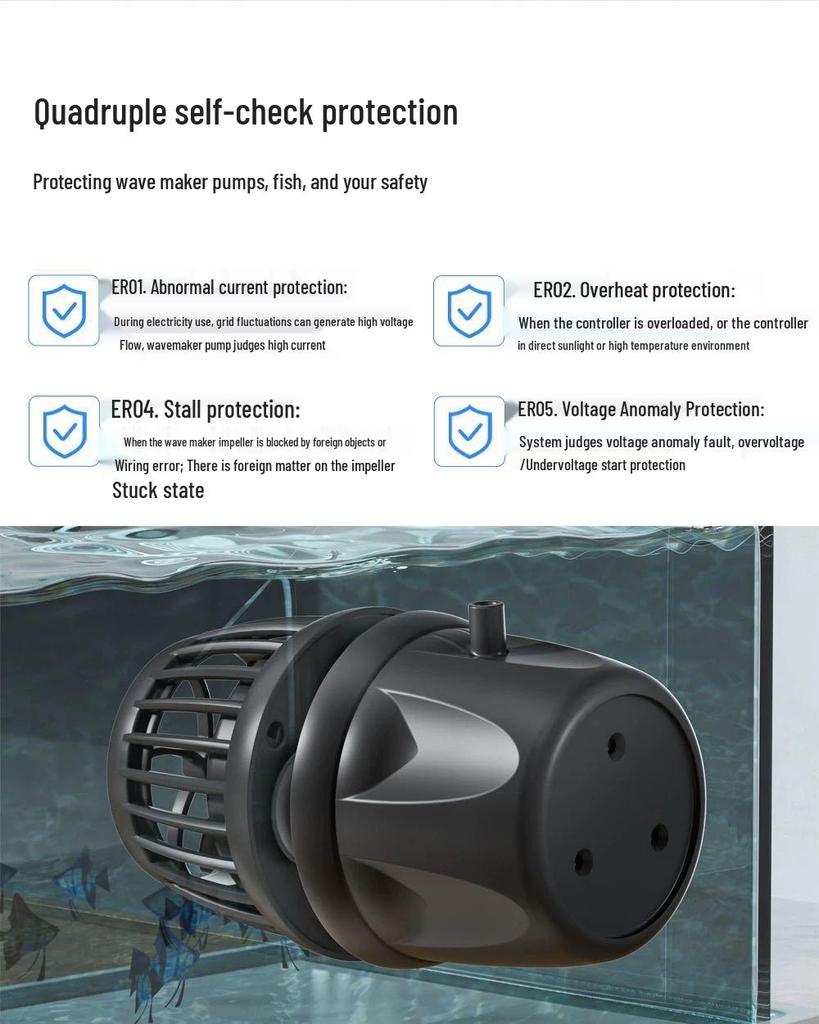 Помпа течения Jebo Bluetooth MP для рифового аквариума