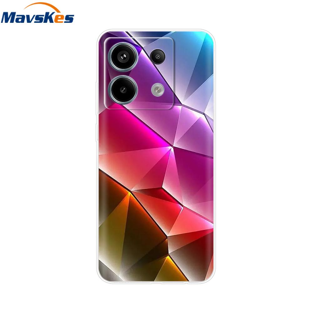Для Redmi Note 13 Pro 4G 5G Чехлы Cover ТПУ Силиконовый Защитный Чехол Для Xiaomi Redmi Note13 13Pro Телефон Прозрачная Задняя Крышка Бампер