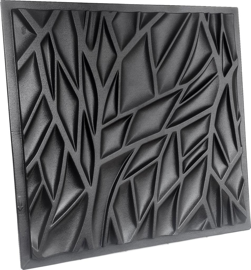 3D Wall Panel Mold for Gypsum, Plaster or Concrete Tile for Decorative Wall Panels 'Forest'