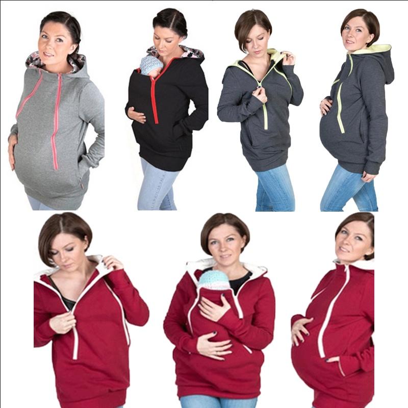 Уютная и теплая толстовка-кенгуру для беременных мам, папа, переноска-слинг для ребенка, держатель для питомца