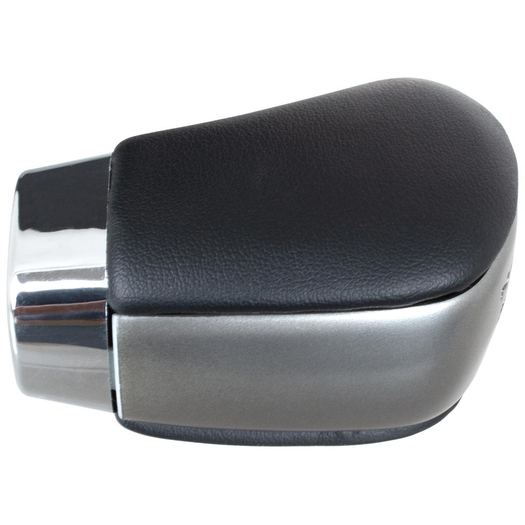 Suzuki Grand Vitara II 05-15 Gear Shift Knob BLACK LEATHER + SILVER 5 SPEED