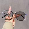 Роскошные готовые очки Diamond Minus для женщин, новые модные фотохромные солнцезащитные очки с защитой от синего света и близорукостью, диоптрии до 4,0