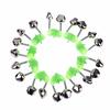 10Pcs Fishing Bite Alarms Fishing Rod Stalk Bells Clamp Tip Fishing Tackle