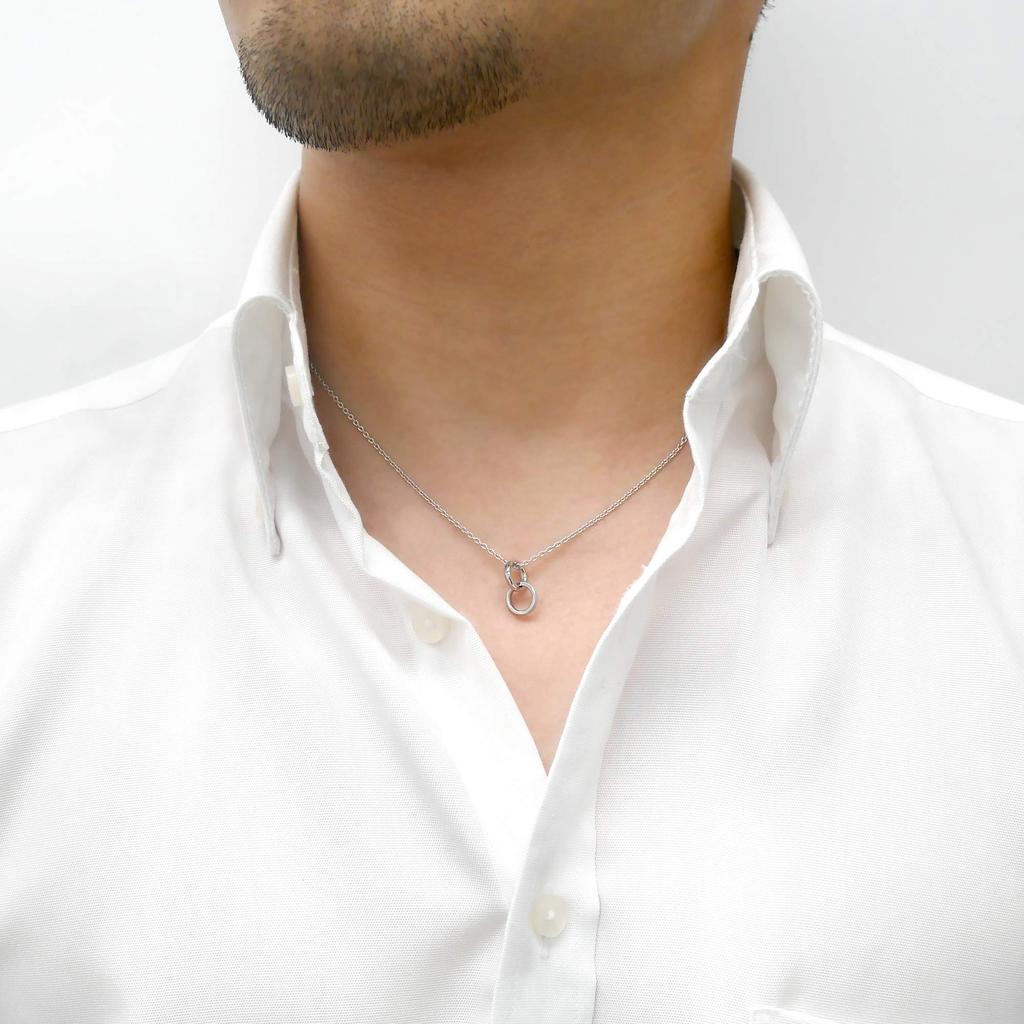 VA Vendome Aoyama Парное колье 925 стерлинговое серебро GS6N024950SI [Официальное] 2-стороннее, (с родиевым покрытием),