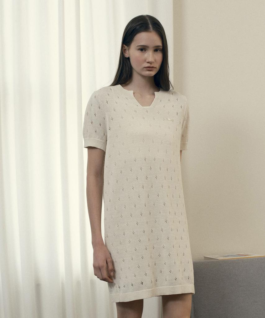 Jucy Judy Paper Yarn Punching Knit Dress J1Op322E