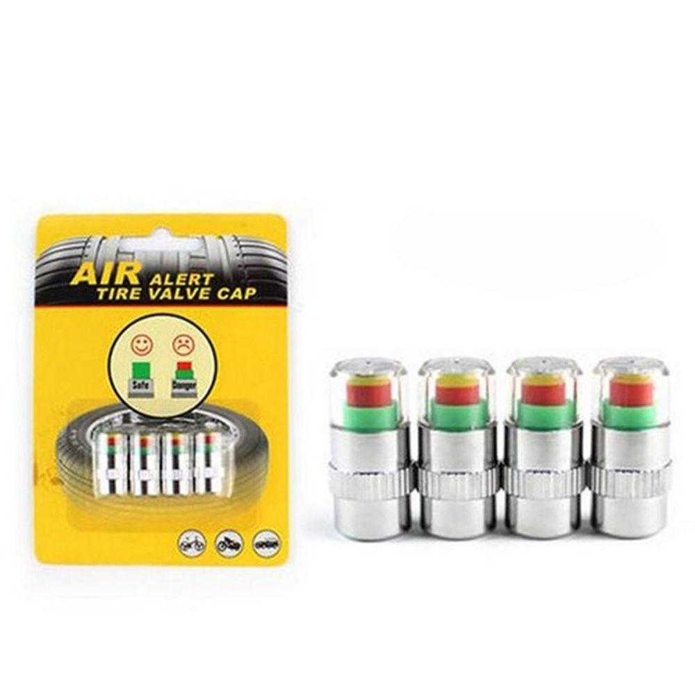 Warning Universal Visiable Air Alert Car Air Pressure Valve Tire Gauge Sensor Indicator Stem Caps