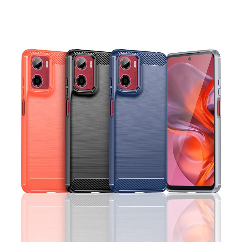 Для Motorola Moto G05 Чехол для Moto G05 G15 G35 G55 G75 G85 Чехол из углеродного волокна, противоударный силиконовый бампер для Motorola Moto G05