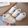 Children's Shoes Spring and Autumn Little White Shoes for Girls Non-slip Middle Children's Baby Shoes Shell Head Sports Boys' Skates
