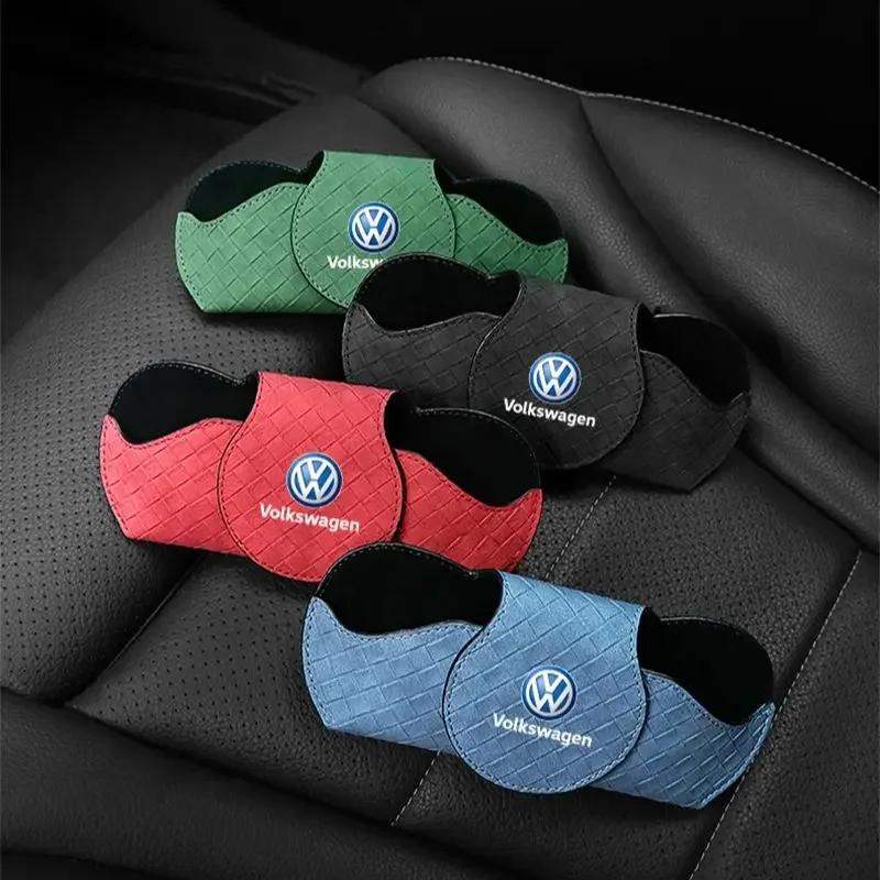 T23-·Car Interior Glasses Clip Auto Sun Visor Sunglasses Holder For Volkswagen Polo Golf Passat Scirocco Tiguan Jetta T-ROC Touareg