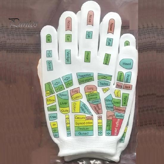 Акупрессурные носки и перчатки Набор инструментов Носки для массажа ног для облегчения боли в ногах Удобный дизайн Снимают усталость с печатными точками давления Подарок