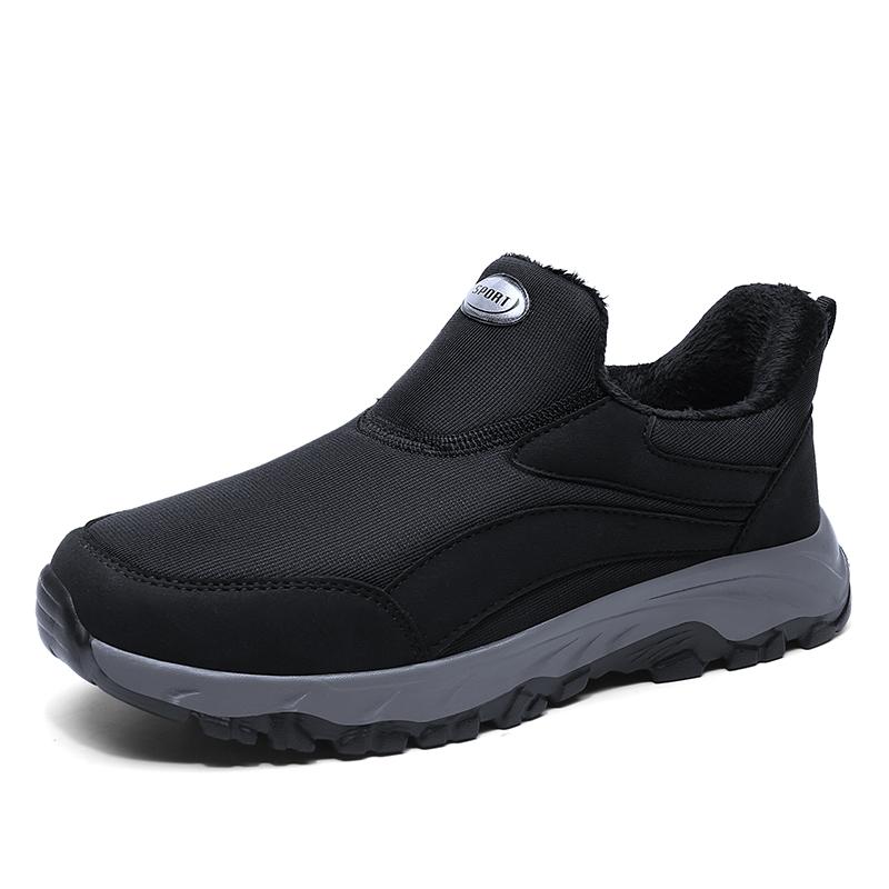 Модные новые мужские зимние ботинки, водонепроницаемые мужские ботильоны, зимняя рабочая обувь, сохраняющая тепло, мужская обувь с мехом, обувь для прогулок на открытом воздухе, плюшевая обувь