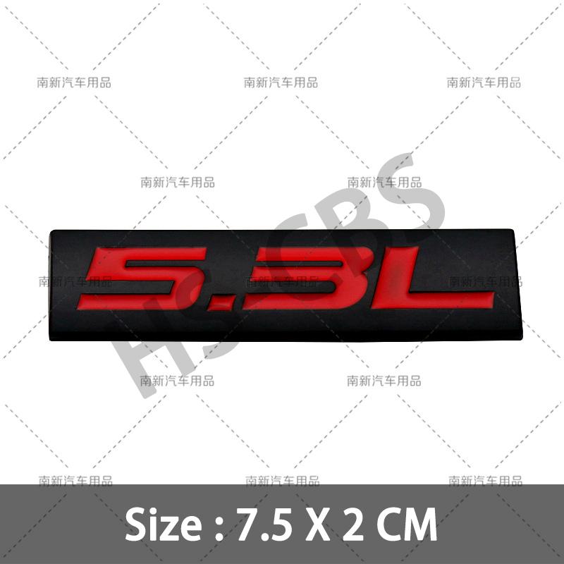 fsbn3 3D Metal 4.0L 4.6L 4.7L 5.0L 5.3L 5.7L Car Rear Trunk Emblem Badge For Jepp Dodge Volvo Ford Cadillac Chevrolet Honda Toyota