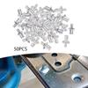 50 Pieces Expansion Nails Screws Hammer Drive Head Piercing Rivets Cabinet Fixing for