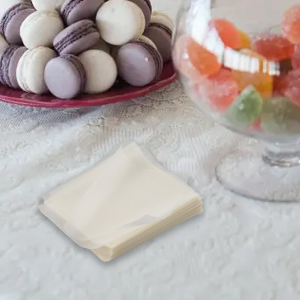 500 Count Edible Glutinous Rice Paper for Treats and Snacks Presentation