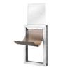 Pet Door for Door with Lock and Magnetic Flap System Aluminum Frame M