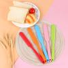 Silicone Long Scraper Color Cream Long Knife Scraper Cake Making Small Accessories Silicon Spatula Baking Tools for Cakes