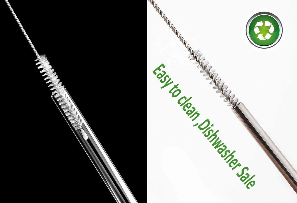 AFUUFA Щетка для соломинок 10 12 мм для нескольких трубок Нейлон Ручка из нержавеющей стали Набор щеток для соломинок, Штук, 12-дюймовый удлинитель, Диаметр, Размеры, Щетина,