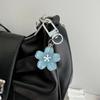 Stylish Flower Pattern Resin Keychain Pendant With Versatile Attachment Loop Perfect For Keychains Or Bag Charm