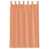 Voile Curtains with Loops 2 pcs Terracotta Red 140 x 175 cm