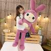Большая плюшевая игрушка-подушка в виде кролика, очаровательная мягкая набивная кукла-зайчик для детей, подарки