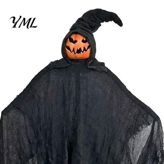 Spooky Yard Ornaments for Parties Halloween Witch Ground Stake, Black Robe And Pointed Hat Creepy Decor Pathway Figures, Weather Resistant Outdoor