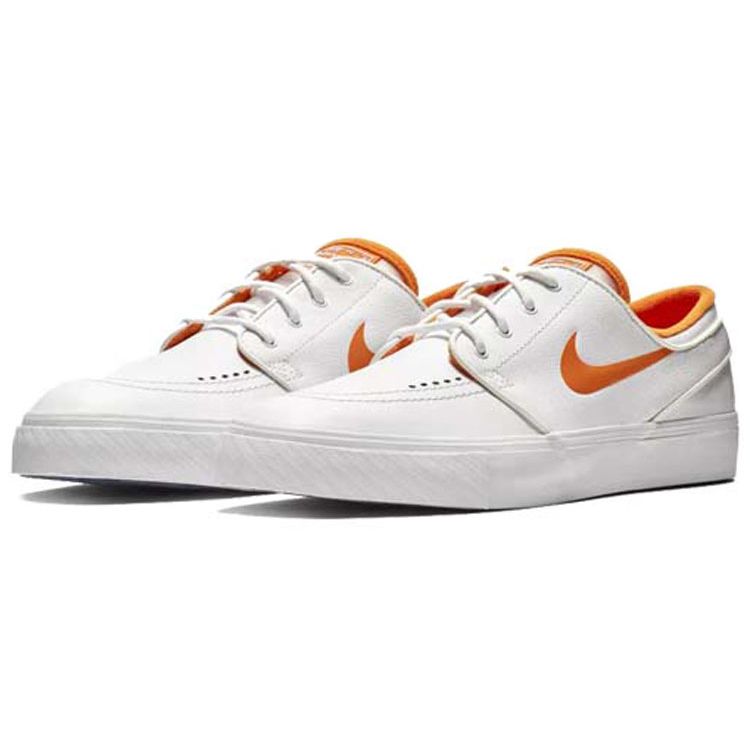 Nike SB Stefan Janoski Wake Up Go Skate Ретро Повседневные Нескользящие Легкие Низкие Кеды Унисекс Белый Оранжевый 845711-181