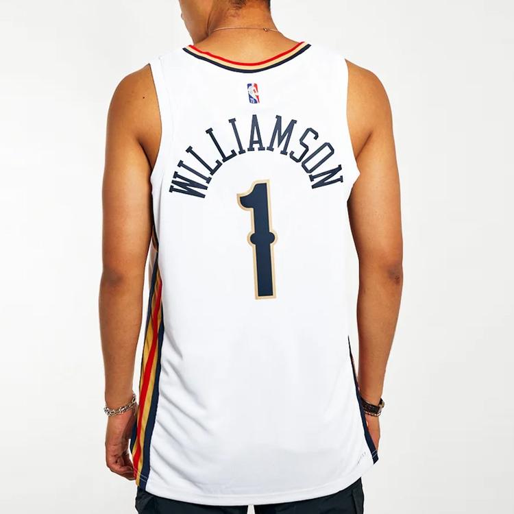Nike NBA New Orleans Pelicans Zion Williamson Джерси Белый Мужская уличная одежда DB4037-100