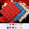 50 Heart-shaped Round Confession Candles for Romantic Birthdays and Tea Brewing