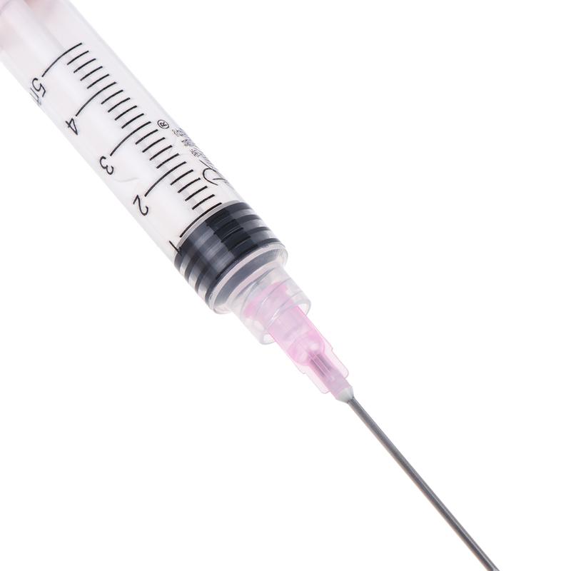 10Pcs No Push Rod Syringe Needle Tubes Threaded Design Replacement for Hydrolifting Injector Spa Skincare Operation