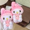 Sanrio Friends Series Pochacco Kuromi plush Toy Keychains Cartoon Hello Kitty My Melody Cinnamoroll Backpack Pendant Girls Gifts